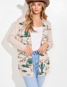 Desert Cactus Knit Cardigan