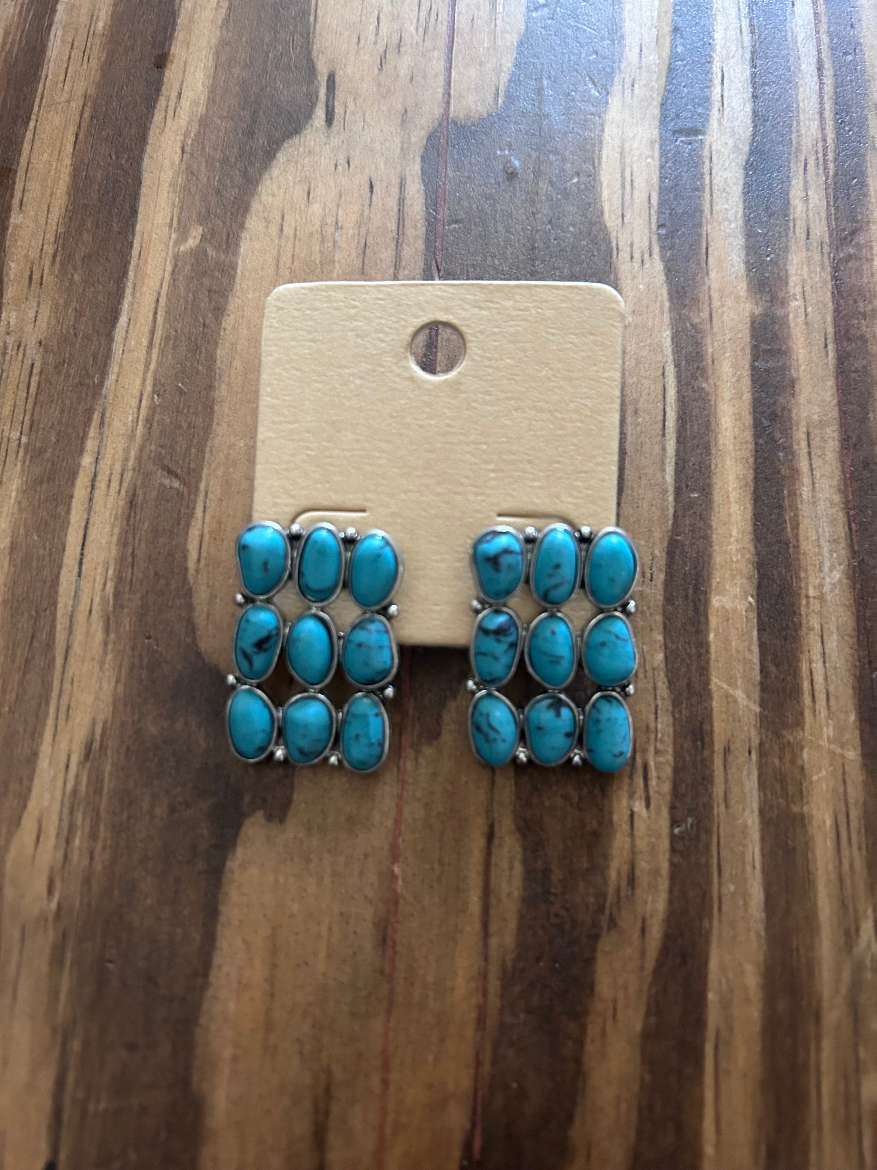 Western earring stud set