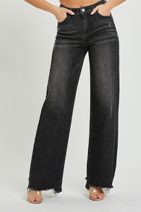 High Rise Wide Leg Jean in Black