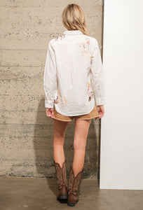 Embroidered Western Cowgirl Shirt