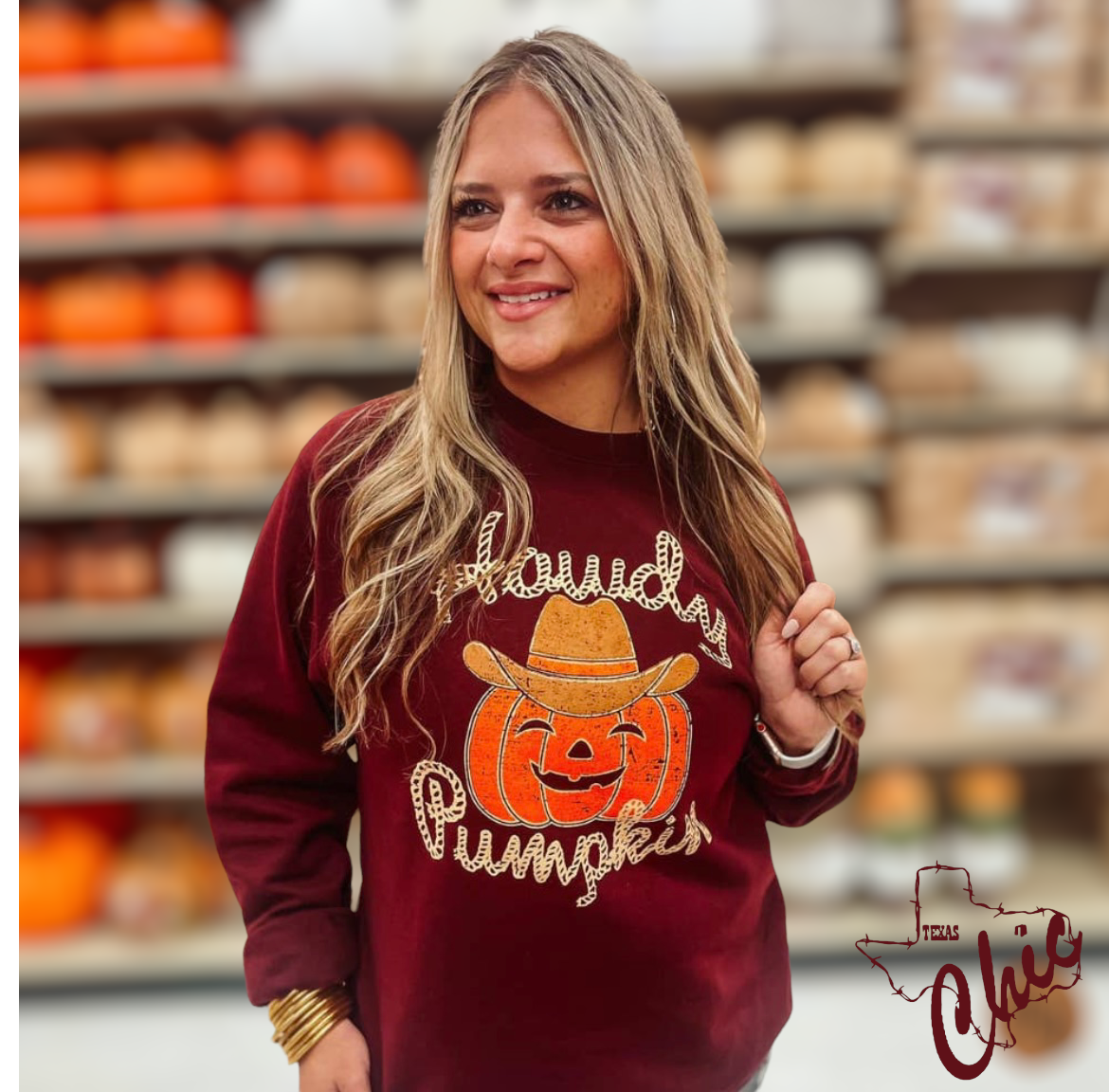 Howdy Pumpkin Pullover Sweater