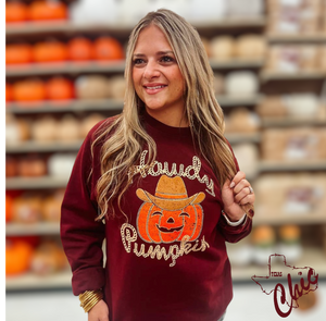 Howdy Pumpkin Pullover Sweater