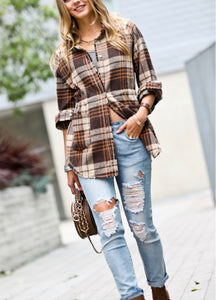 Plaid Safari Jacket