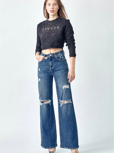 The Lariat Wide Leg Jeans