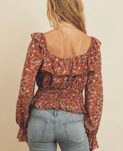 Dainty floral blouse