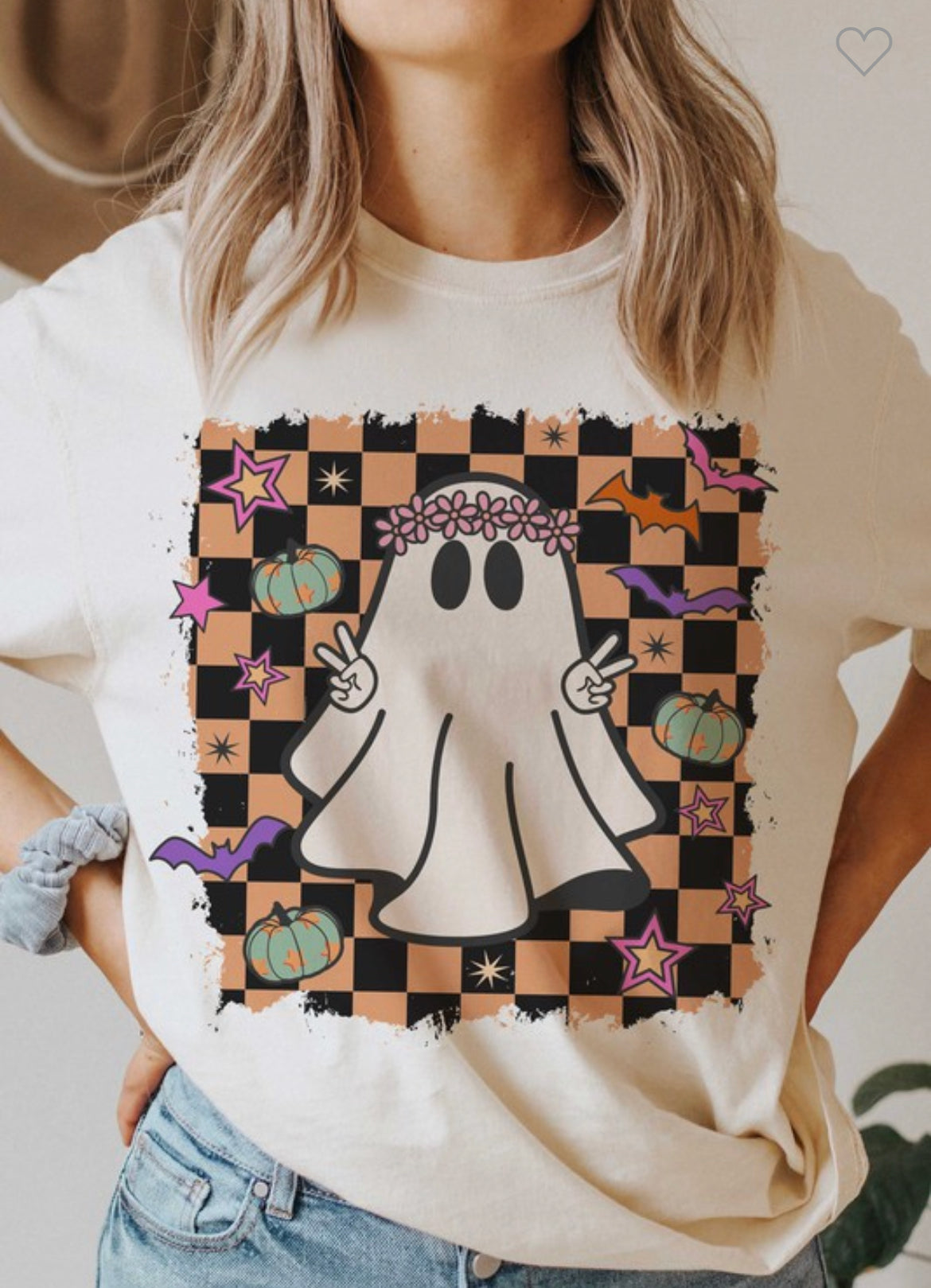 Checkered Ghost Tee