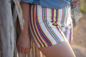 Spring Woven Stripe Short by Judith March