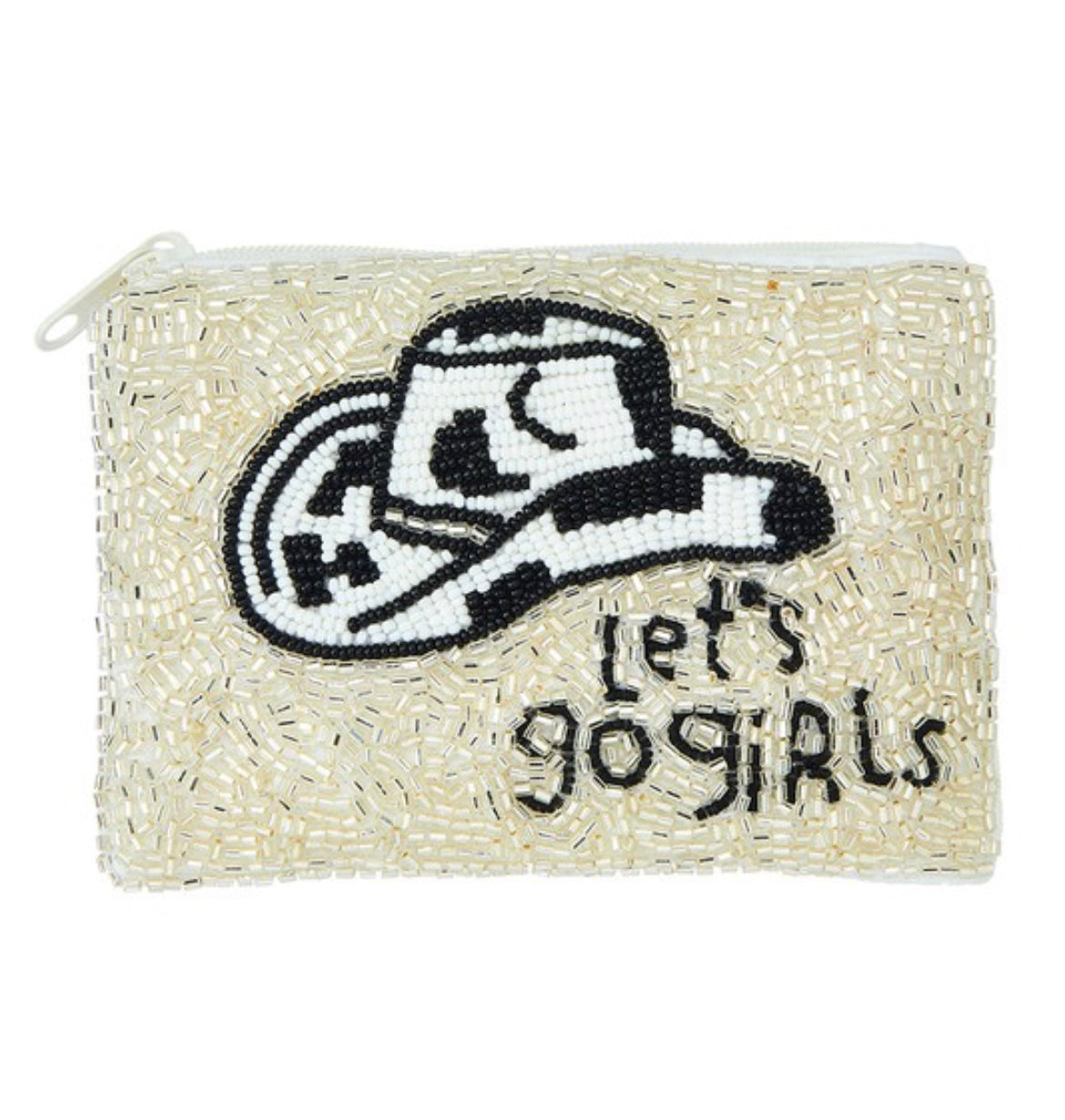 Beaded let’s go girls pouch