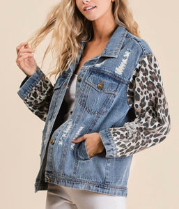 Denim Distressed Jacket