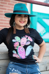 Colorful Bandana Cactus Tee