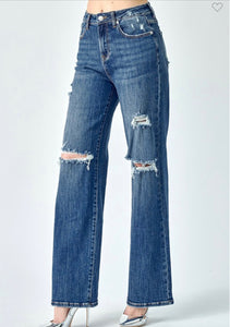 The Lariat Wide Leg Jeans