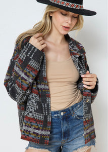 Aztec Collared Jacket