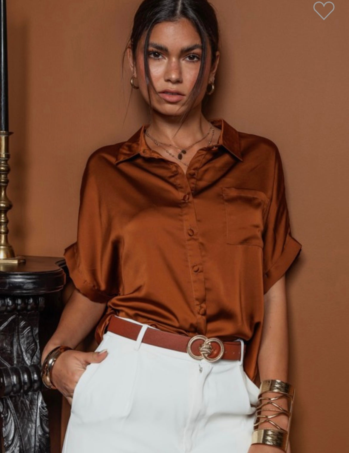 The Gilley Top in Camel