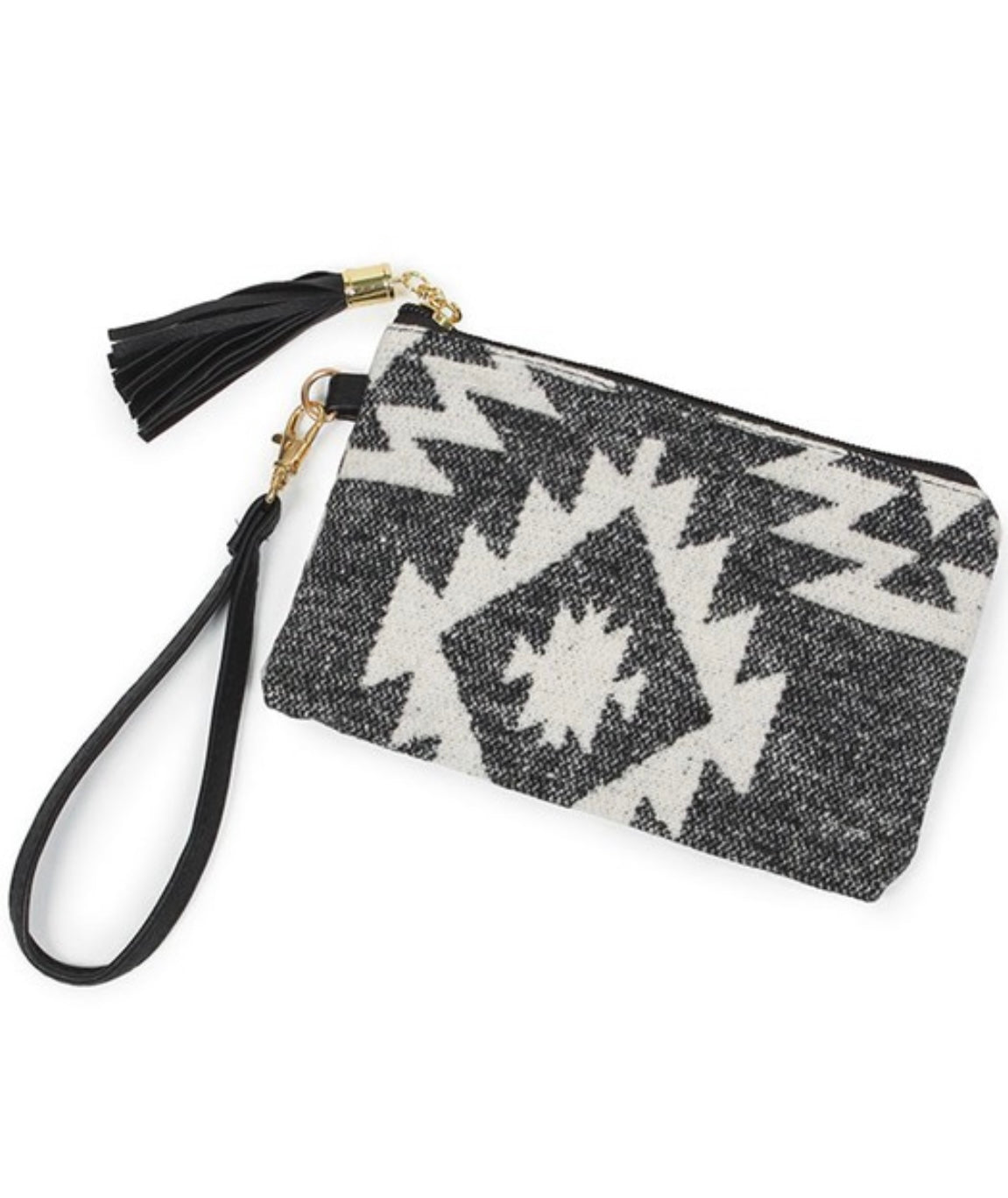 Aztec Wristlet in Black, Brown or Red