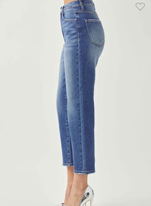 High Rise Mom Jean In Dark Wash