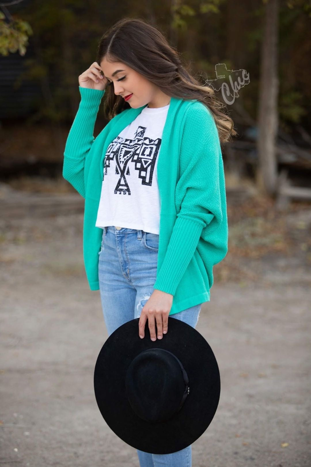 Turquoise Dolman Cardi