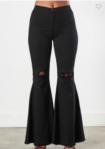 High Rise Black Flares