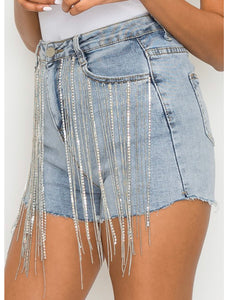 Rhinestone Cowgirl Denim Shorts