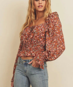 Dainty floral blouse