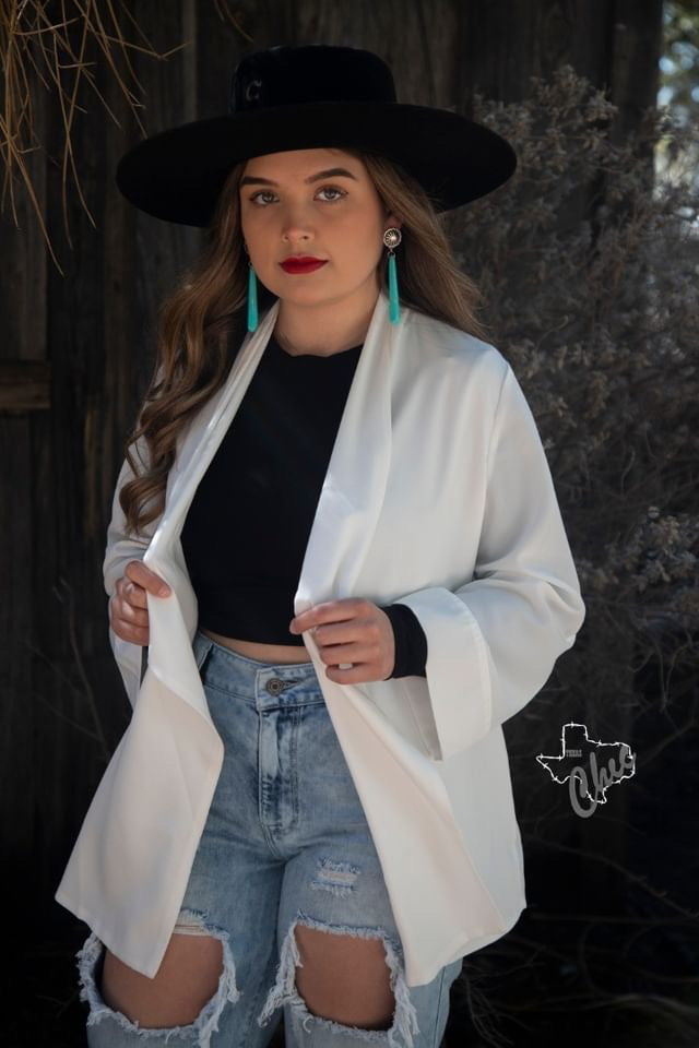 Ivory boyfriend blazer