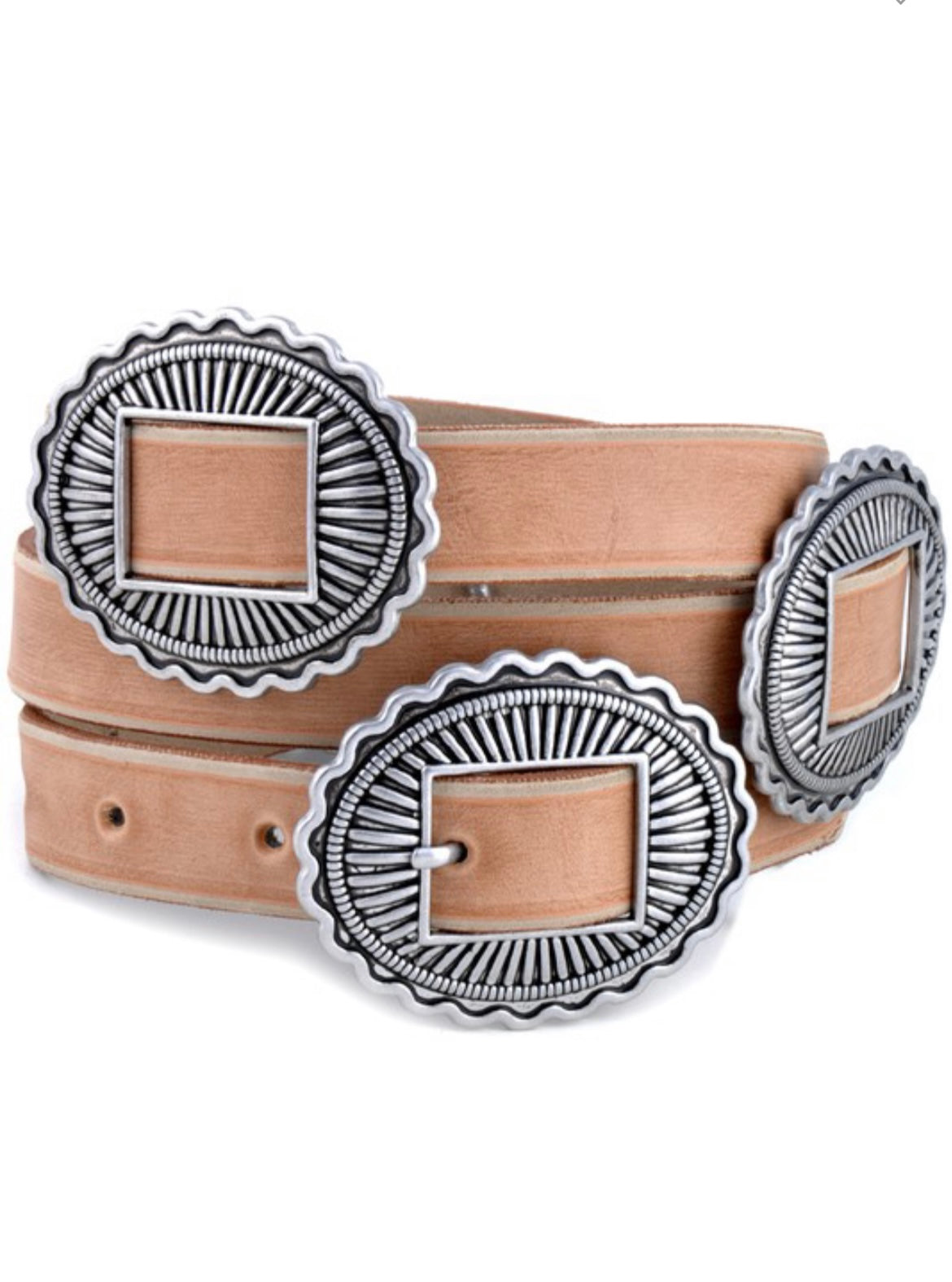 Tan Concho Belt