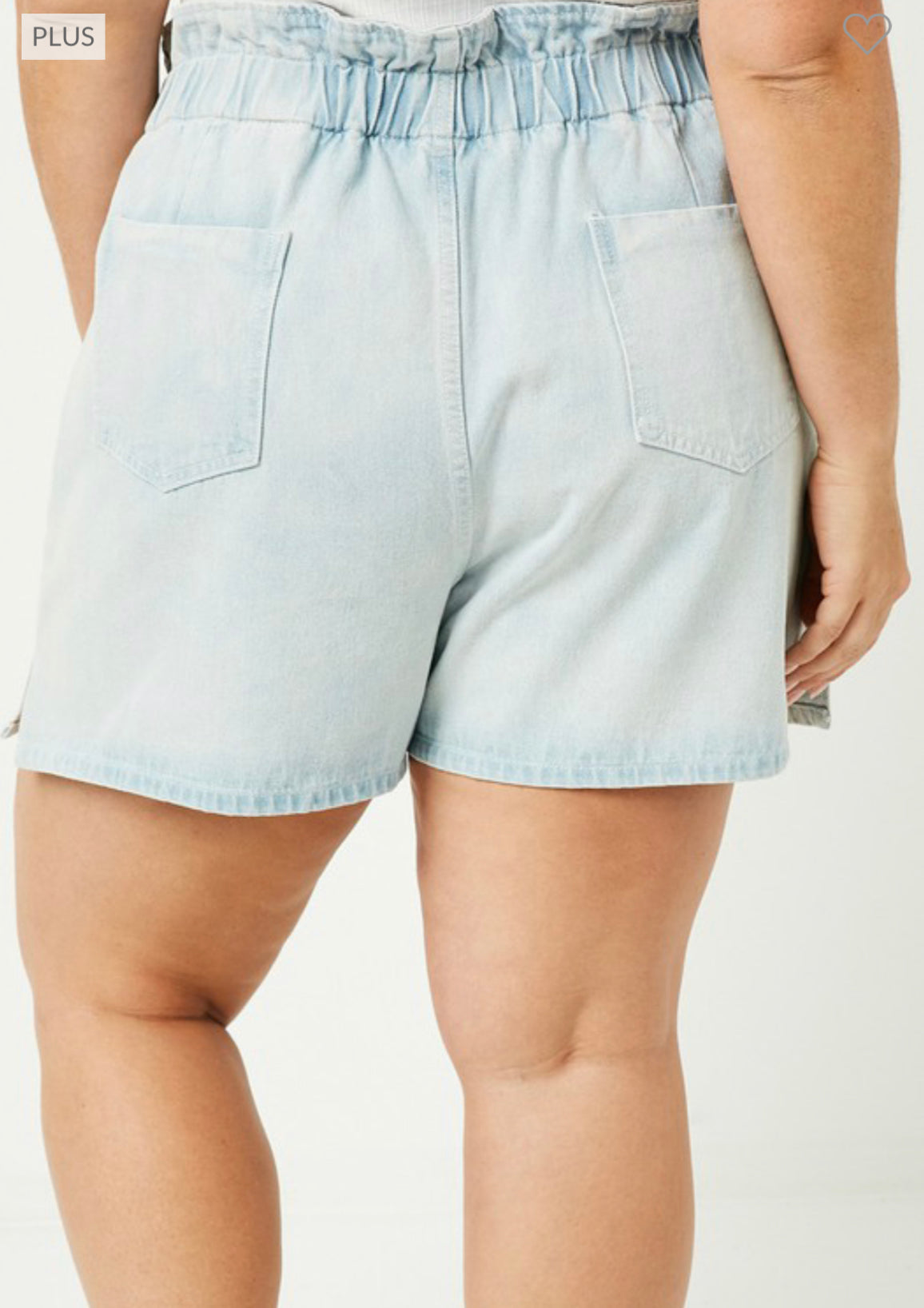 Curvy and Fabulous high waist pleated shorts