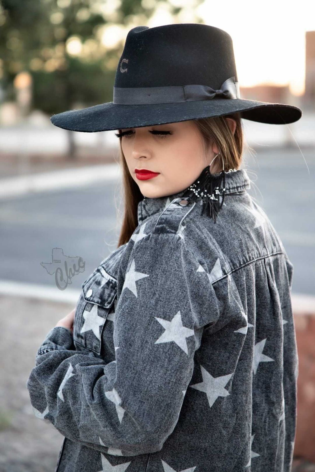 Vintage Star Denim Shirt Jacket