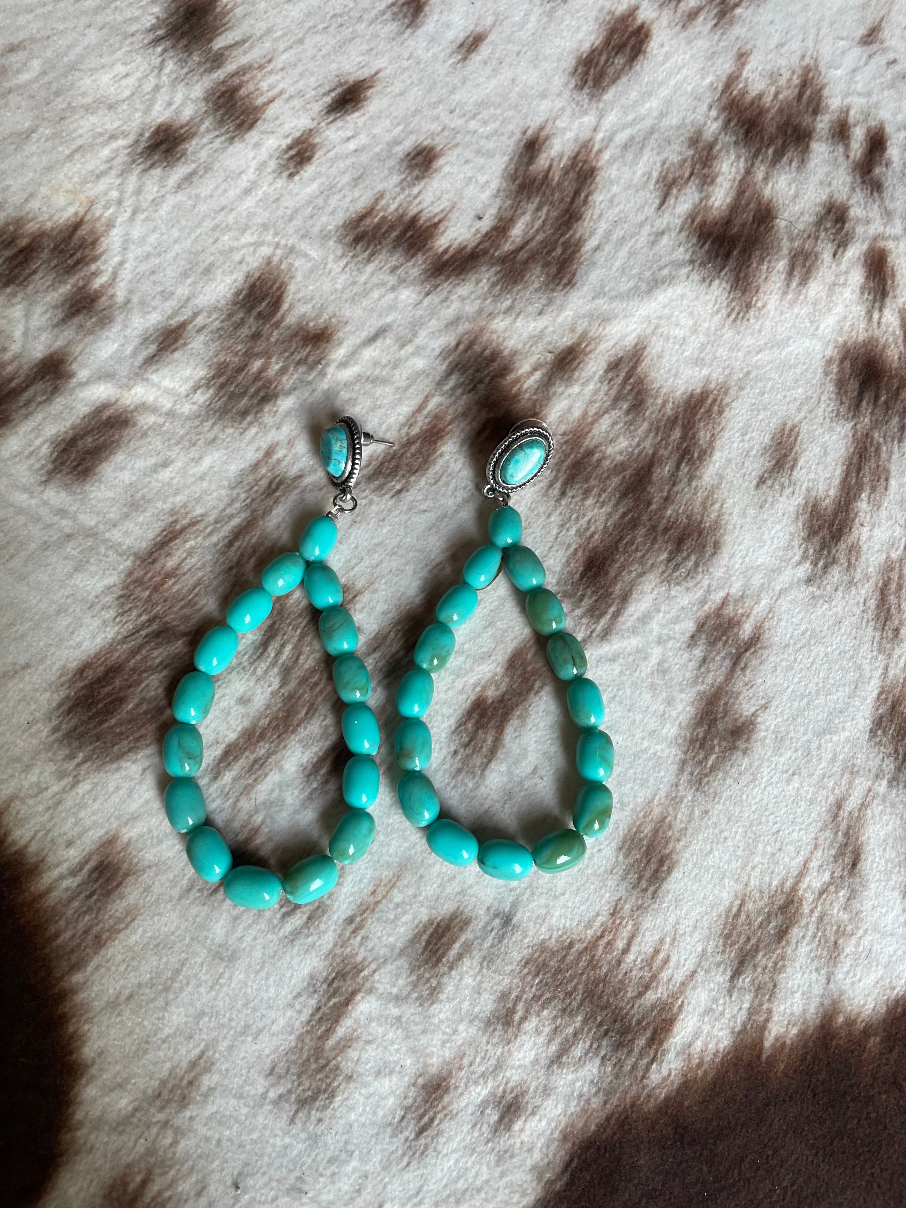 Boujee Turquoise Earrings